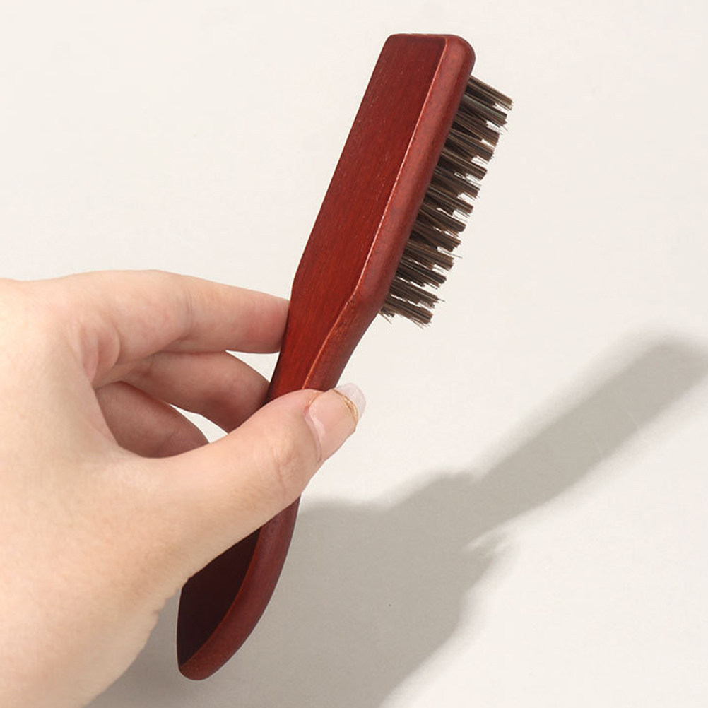 Brush Bristle Set - 2Pcs Beard Grooming Brush Wooden Hair