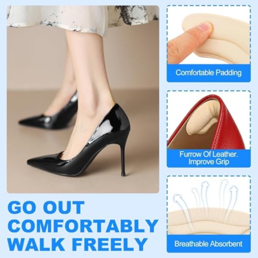 9 Pairs Heel Cushion Pads for  - Heel Liner Grip 评论和价格