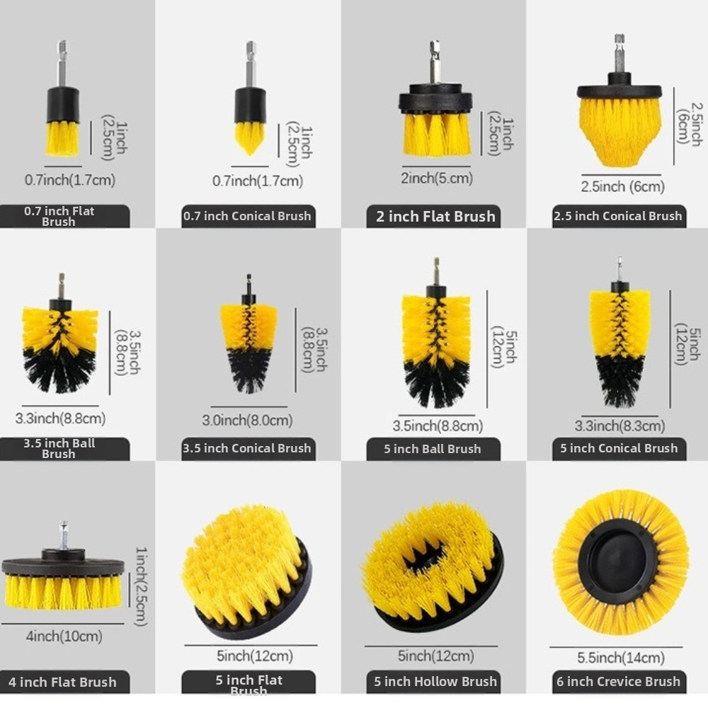 5Pcs Round Brush Head Drill Br - Brush Bristle Set 评论和价格