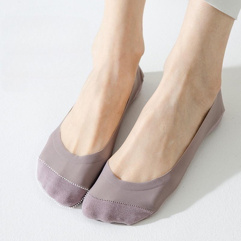 1 pair Ice Silk No Show Liner  - Heel Liner Grip 评论和价格