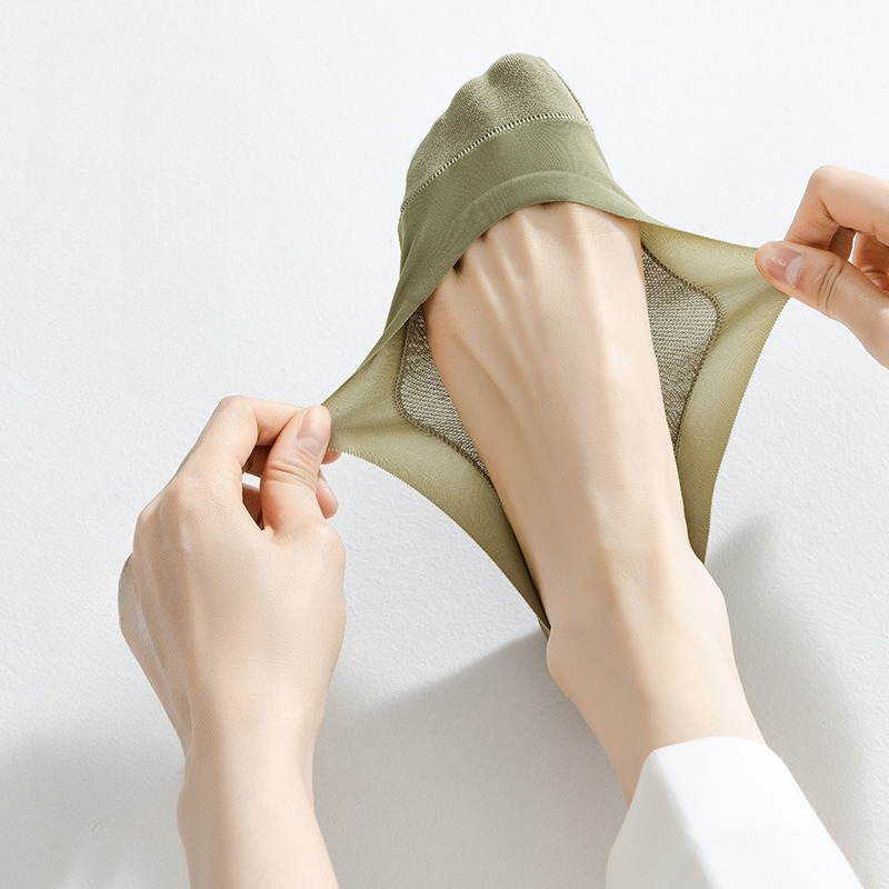 1 pair Ice Silk No Show Liner  - Heel Liner Grip 评论和价格