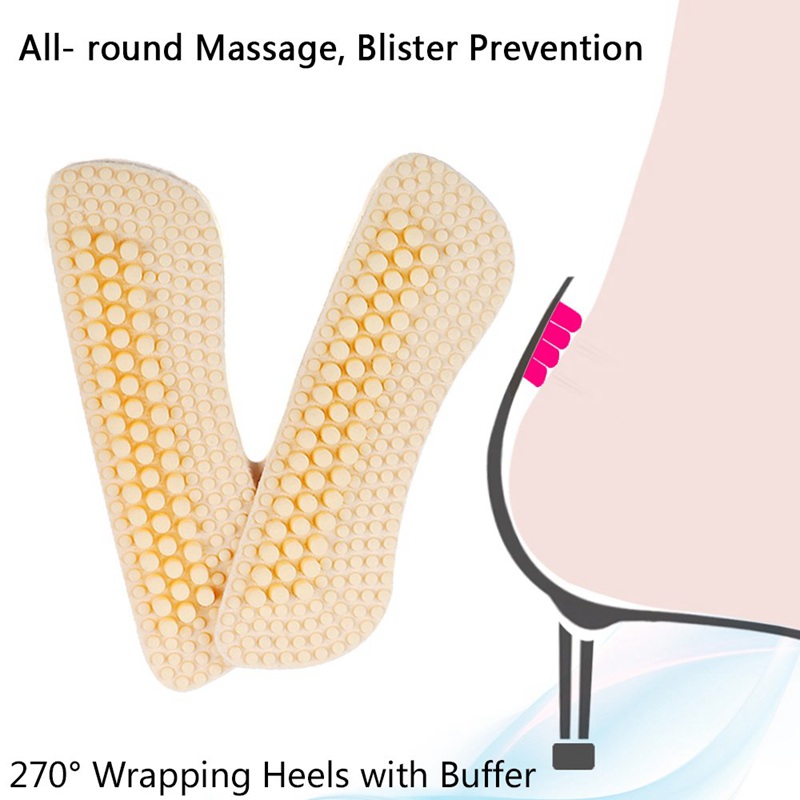 1Pair Silicone Inserts Soft Ma - Heel Liner Grip 评论和价格