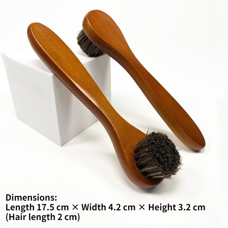 Soft Horse Hair Shoe Brush Lon - Sneaker Care Products 评论和价格