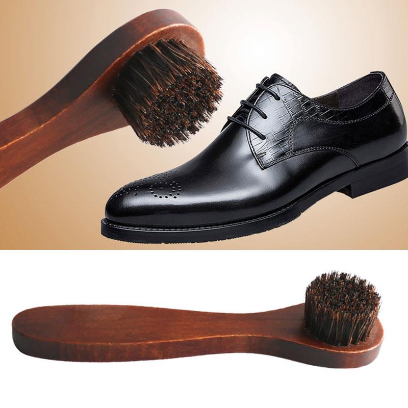 Soft Horse Hair Shoe Brush Lon - Sneaker Care Products 评论和价格