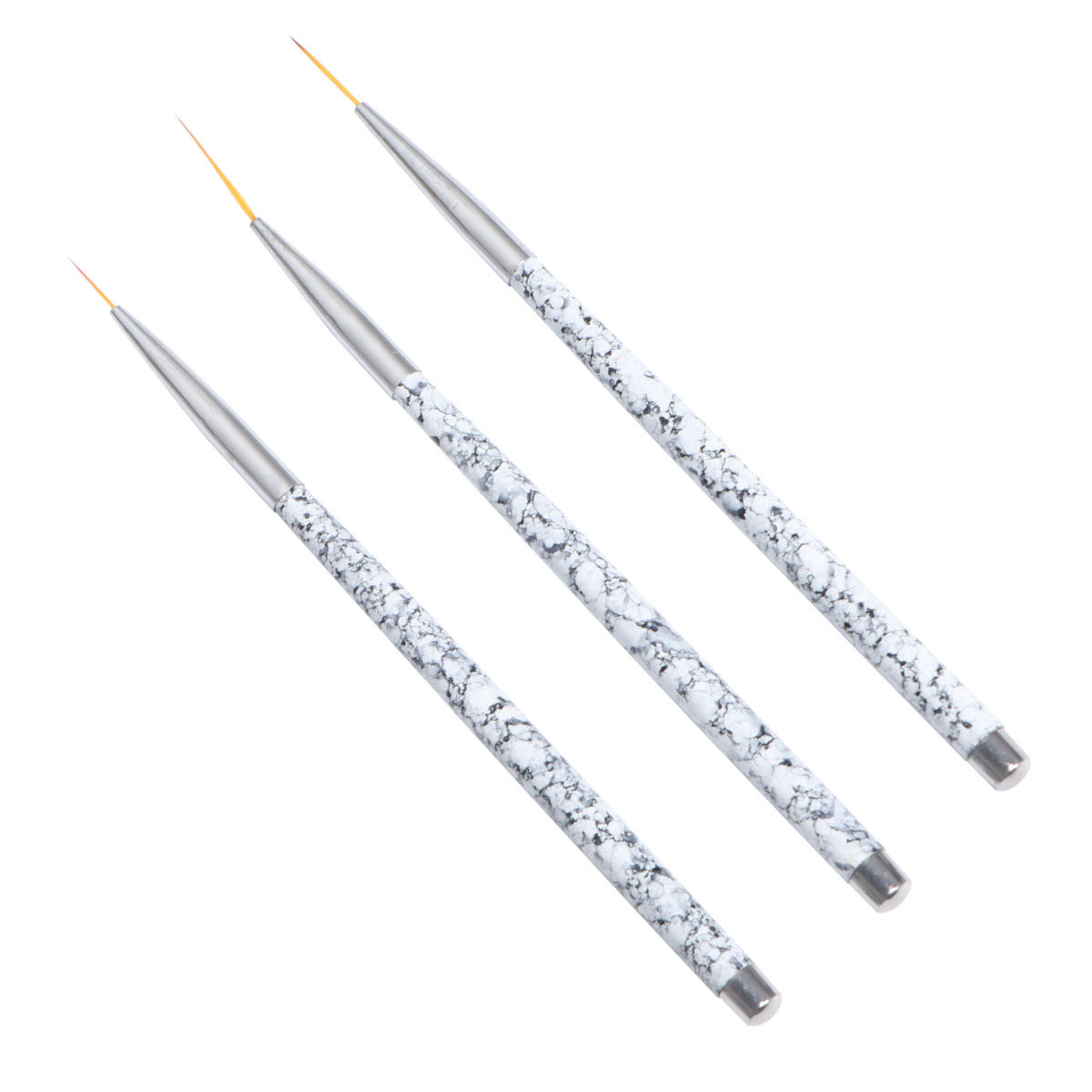 3Pcs Nail Art Liner Brushes Se - Brush Bristle Set 评论和价格