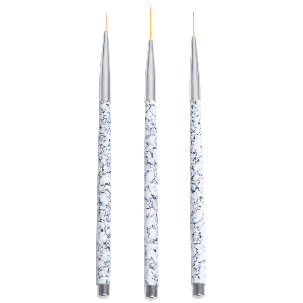 3Pcs Nail Art Liner Brushes Se - Brush Bristle Set 评论和价格